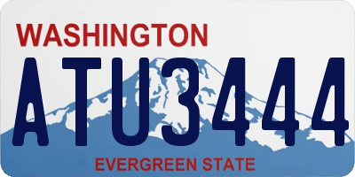 WA license plate ATU3444