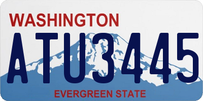 WA license plate ATU3445