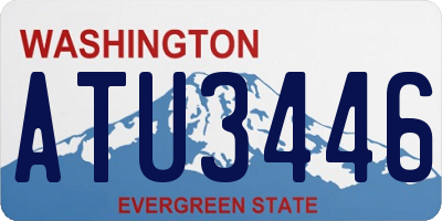 WA license plate ATU3446