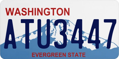 WA license plate ATU3447
