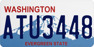 WA license plate ATU3448