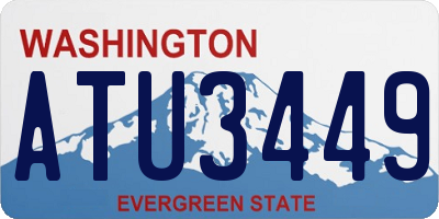 WA license plate ATU3449