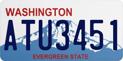 WA license plate ATU3451