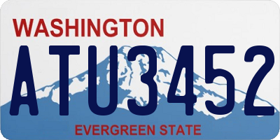 WA license plate ATU3452