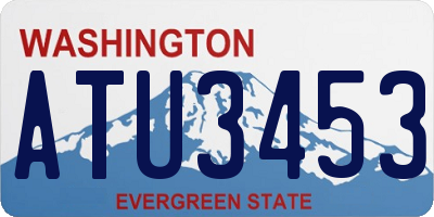 WA license plate ATU3453