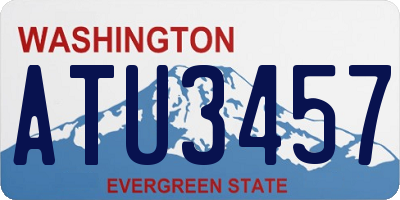 WA license plate ATU3457