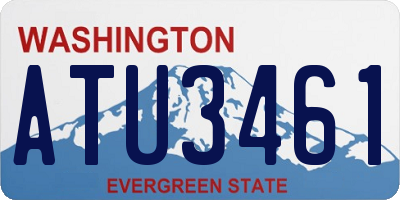 WA license plate ATU3461