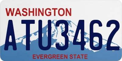 WA license plate ATU3462