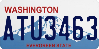 WA license plate ATU3463