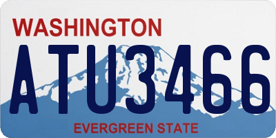 WA license plate ATU3466
