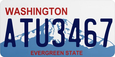 WA license plate ATU3467