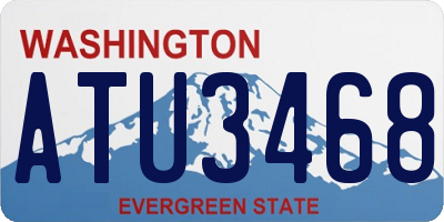 WA license plate ATU3468