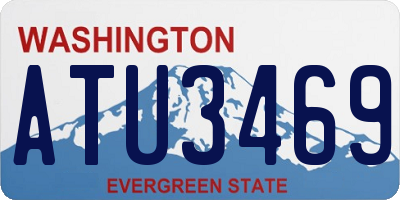 WA license plate ATU3469
