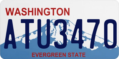 WA license plate ATU3470