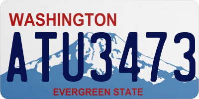 WA license plate ATU3473