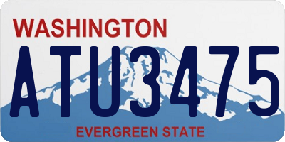 WA license plate ATU3475