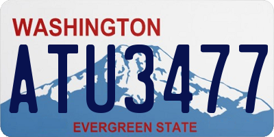 WA license plate ATU3477