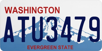 WA license plate ATU3479