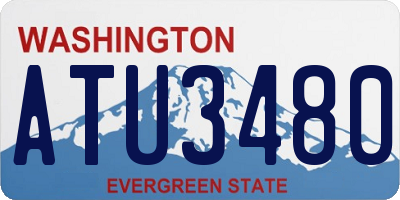 WA license plate ATU3480