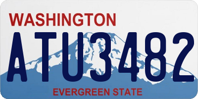 WA license plate ATU3482