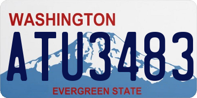 WA license plate ATU3483