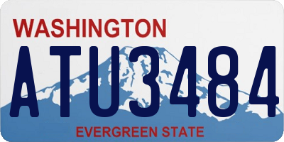 WA license plate ATU3484