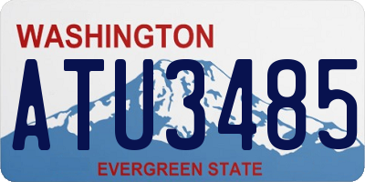 WA license plate ATU3485