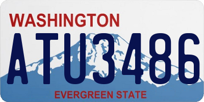 WA license plate ATU3486