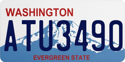 WA license plate ATU3490