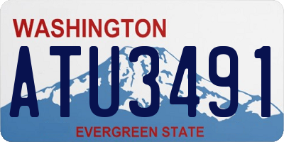WA license plate ATU3491