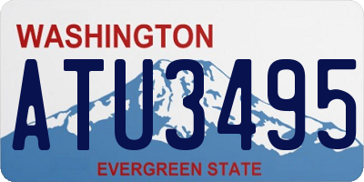 WA license plate ATU3495