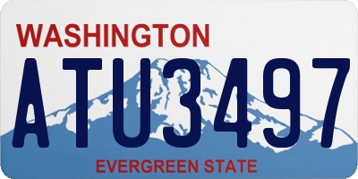 WA license plate ATU3497