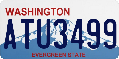 WA license plate ATU3499