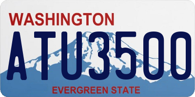 WA license plate ATU3500