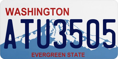 WA license plate ATU3505