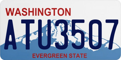 WA license plate ATU3507