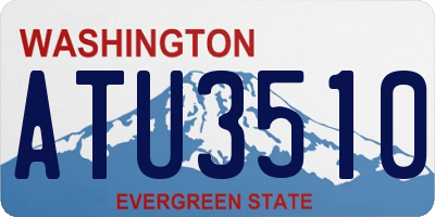 WA license plate ATU3510