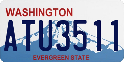WA license plate ATU3511