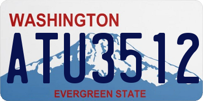 WA license plate ATU3512