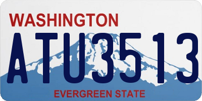 WA license plate ATU3513