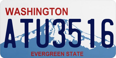 WA license plate ATU3516