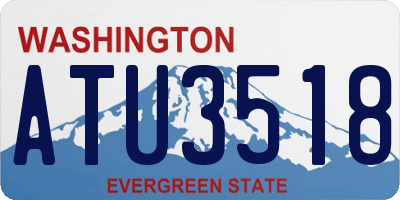 WA license plate ATU3518