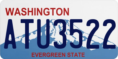 WA license plate ATU3522