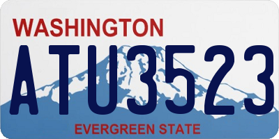WA license plate ATU3523