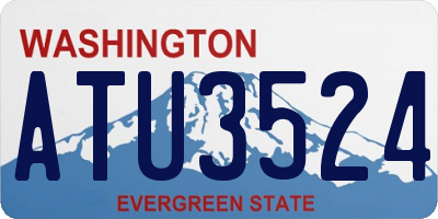 WA license plate ATU3524