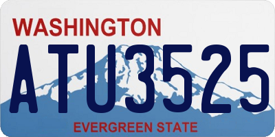WA license plate ATU3525