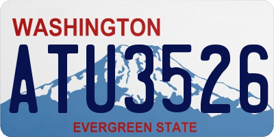 WA license plate ATU3526