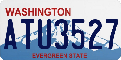 WA license plate ATU3527
