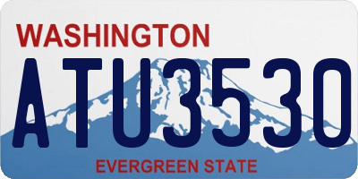 WA license plate ATU3530