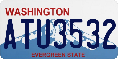 WA license plate ATU3532